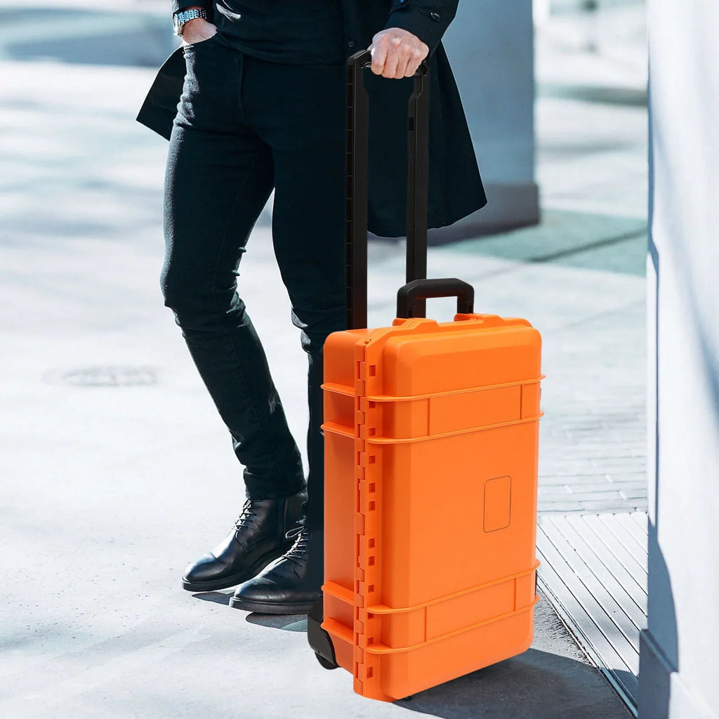 Camera Protective W/Customizable 22-Inch Waterproof Camera Box IP67 Case Multi-Purpose Case Foam