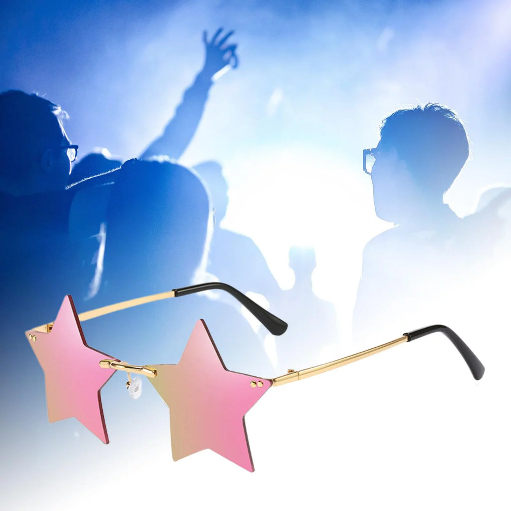 Sharplace Stars Grey Dance Costume Rimless Sun 6X Trendy for Glasses Women Glasses