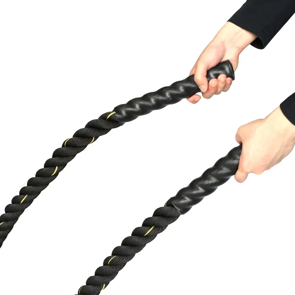 and with 30 Dacron Wall Mount Rope 1.5 Battle Rope ft Diameter Training Protective Poly in Length, Sleeve