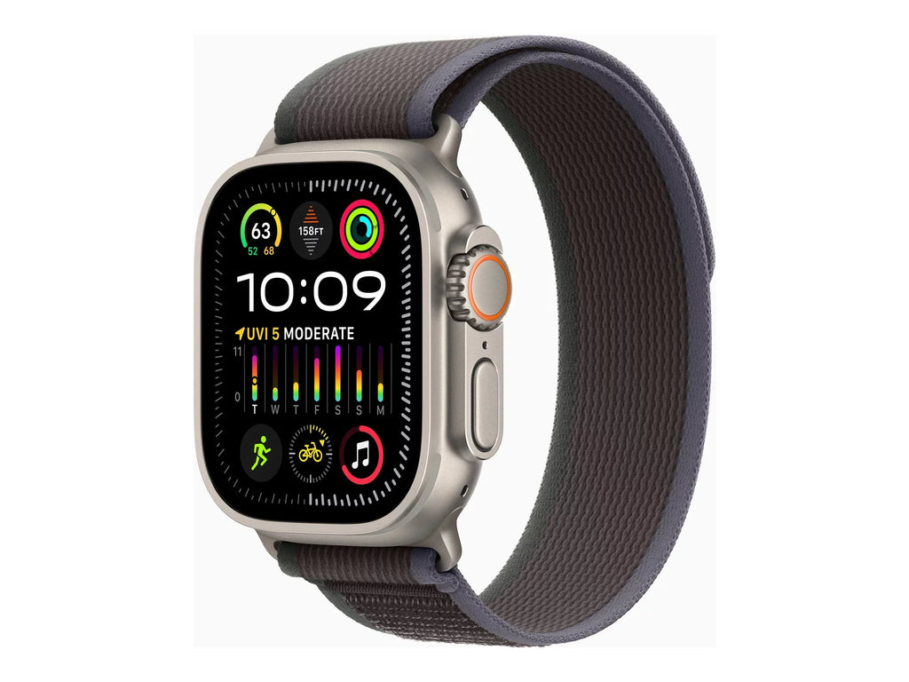 with - nylon dimension: 2.17 - watch Loop 49 Trail 64 - - 4G - M/L - UWB, titanium Watch - Ultra - 2 weave smart mm GB Bluetooth oz LTE, - blue/black Wi-Fi, band -
