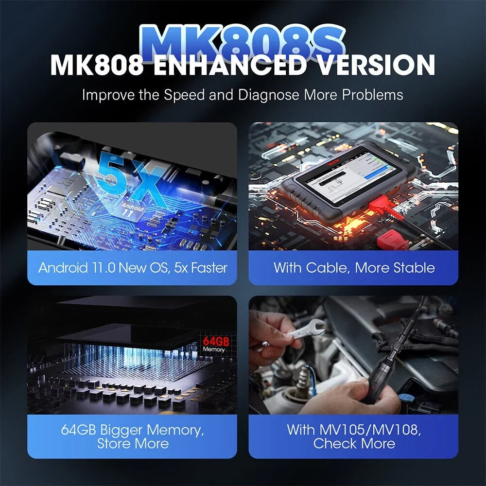 28+ Active Reader Car All Autoauth Diagnostic MaxiCheck Updated MK808 Scanner MK808S Test, MaxiCOM Autel Service, FCA MX808 Code Diagnosis, OBD2 of System