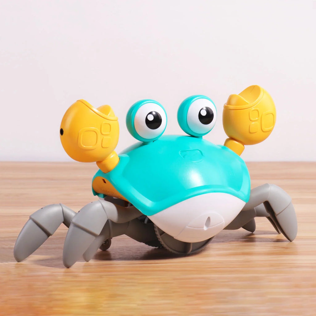 Music Toddlers Walking Infant Baby Toy Toys Learning And Gift Interactive Kids Tummy Development Crawling Gifts Caelan For & Colorful Birthday Crawl, Crab: Time For
