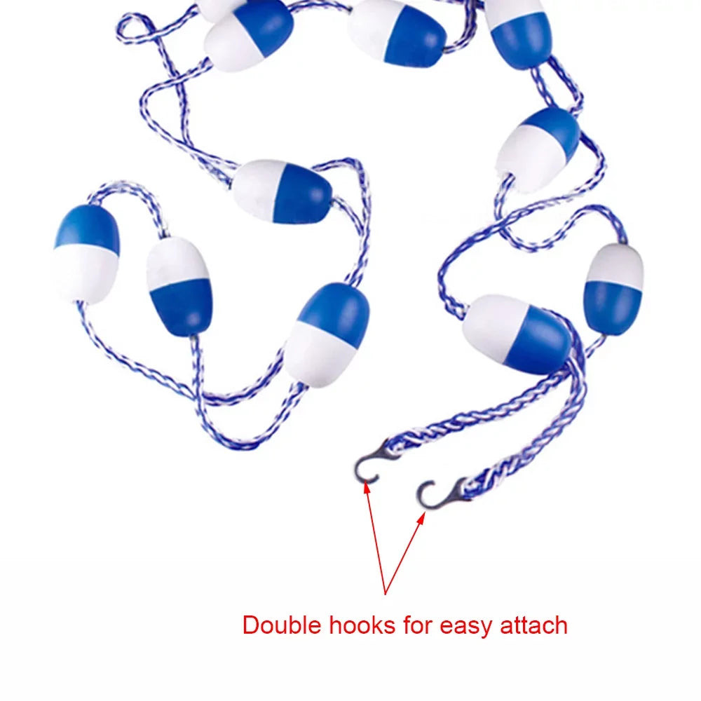 Divider Safety Divider Cordon Lin Pool White Lane Pool Rope Pool 5m Safety Float Lines and 16.4 / Festnight ft Rope Blue