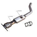 Avenger 2014 2.4L to Catalytic Fits 2008 Converter Dodge