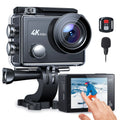 Cam Control Camera Angle EIS Camera Camera Screen WF 40M Action with 60FPS Underwater Waterproof Touch 4K 170° Remote Sport Wide 24MP Vlog