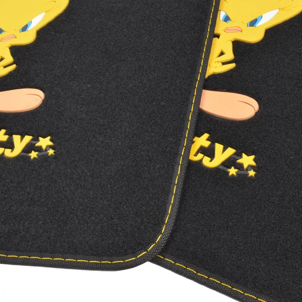 Car Set Car Holiday Accessories BDK Looney Auto Tweety Mats Covers Tunes with - Bird Full Seat Set Gift Floor