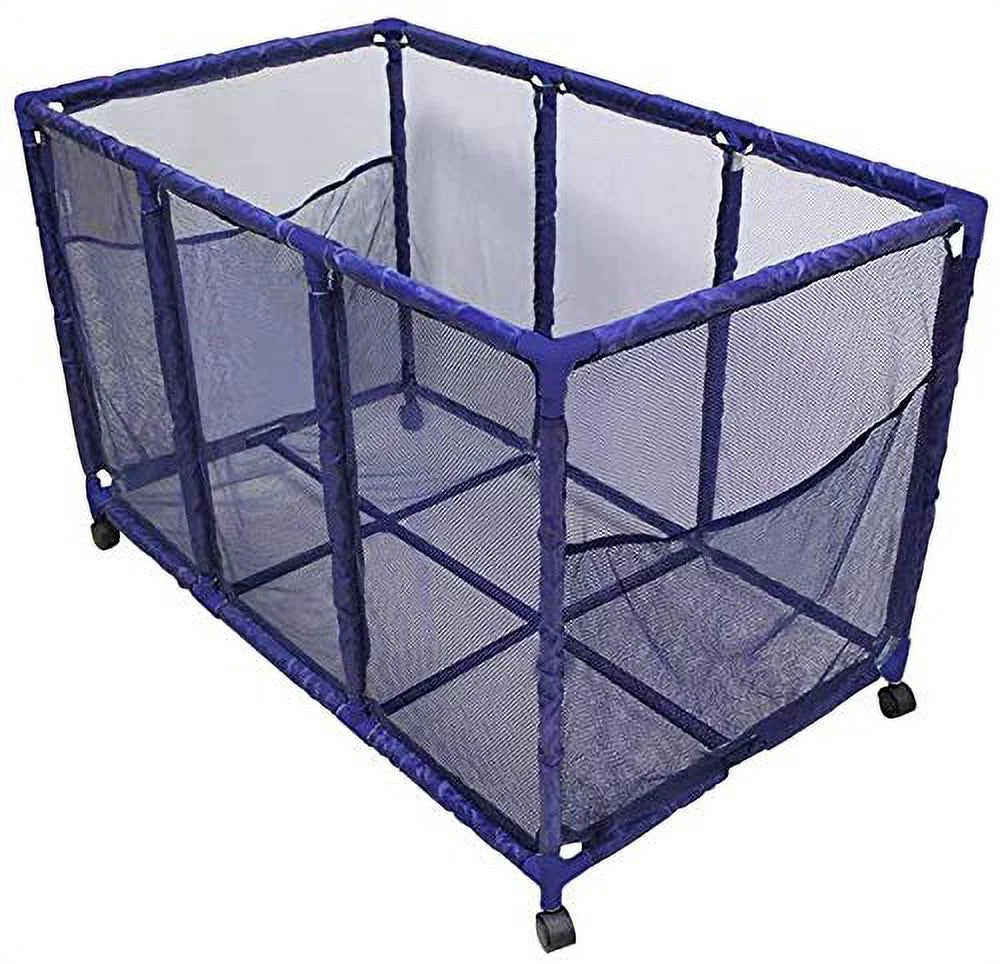 design x x Floats Storage Mesh Yours Floats, Toys, Height, Essentially Balls 25" Organizer H), Holder, Rolling Noodles Bin, Blue 28" Pool 563009 W Large, and L Kids Equipment (43"