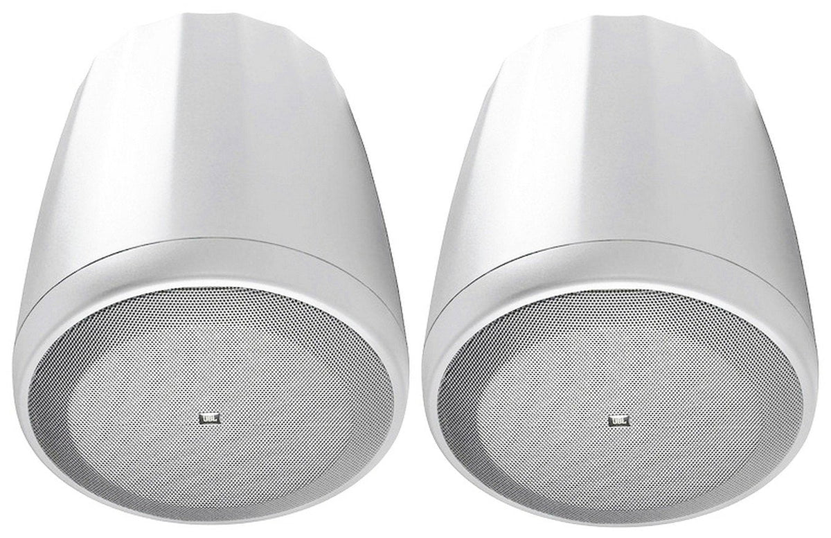 White 6-Zone Pendant+Ceiling Speakers for Restaurant/Bar 3.5" Cube+2) JBL Amp+4)