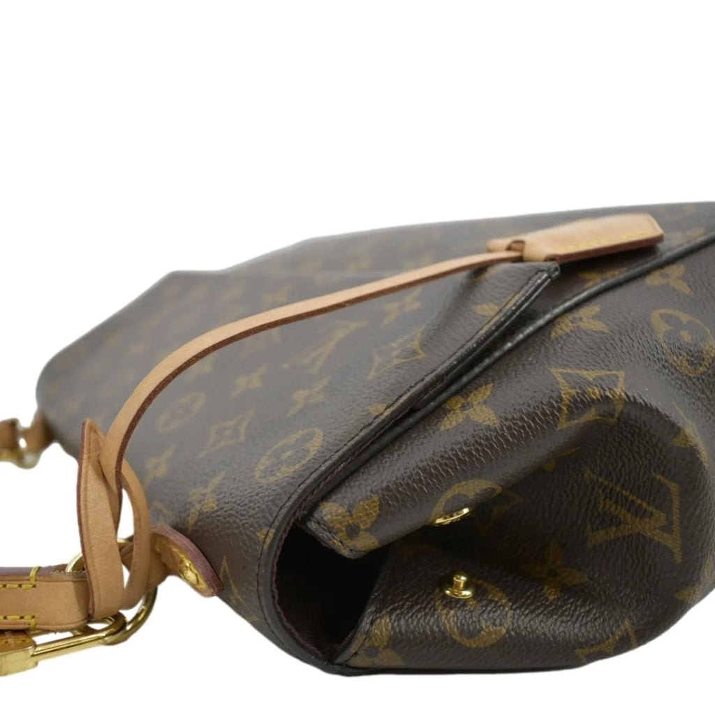 Monogram Pre-owned Shoulder Brown MM Bag Canvas Cluny