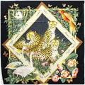 Leopard (Good) Animal Pre-Owned Print Black Panda Women's Salvatore Muffler Scarf Ferragamo