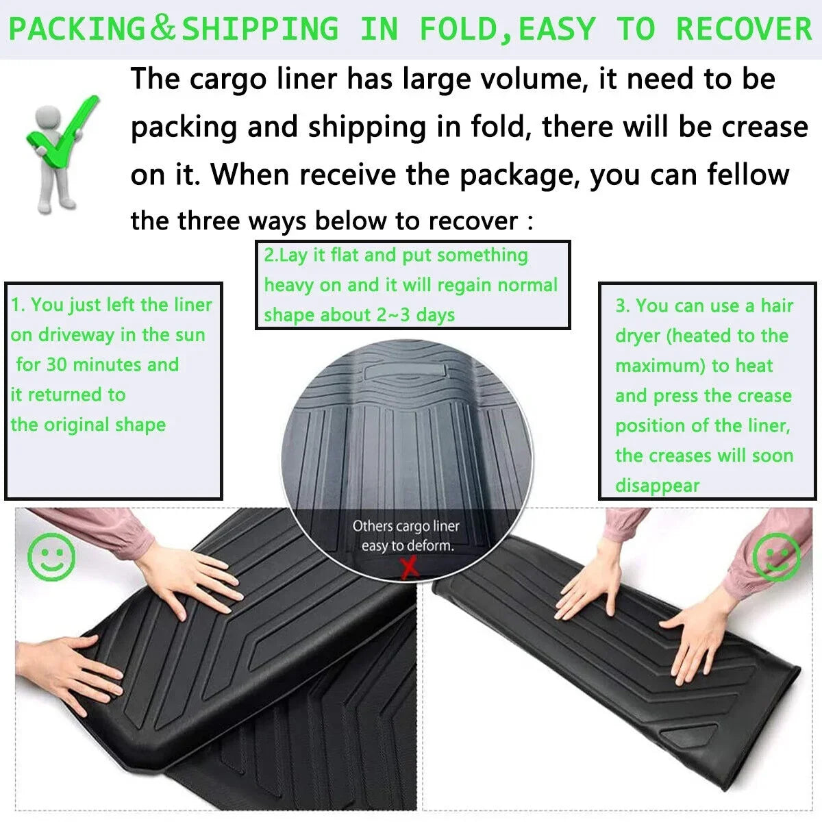 Protection TPO Mats Liner climate Cargo 2018-2023 For All Camry