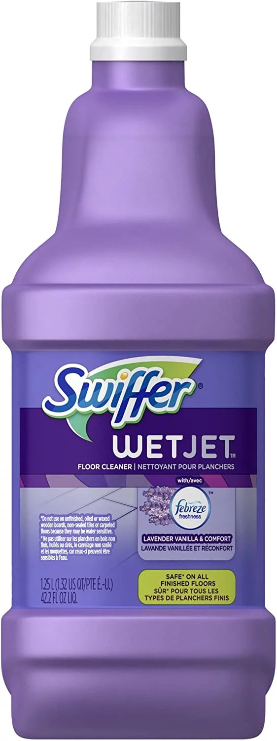 Fluid Cleaner Wet Refill, Lavender Vanilla Jet Floor 42.2 of & Comfort, 4) Solution Swiffer (Pack Ounce
