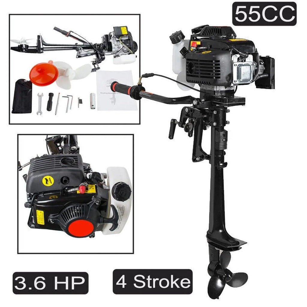3.6 Air HP 4 Motor With System Stroke Cooling Engine Machine 55CC Boat Outboard