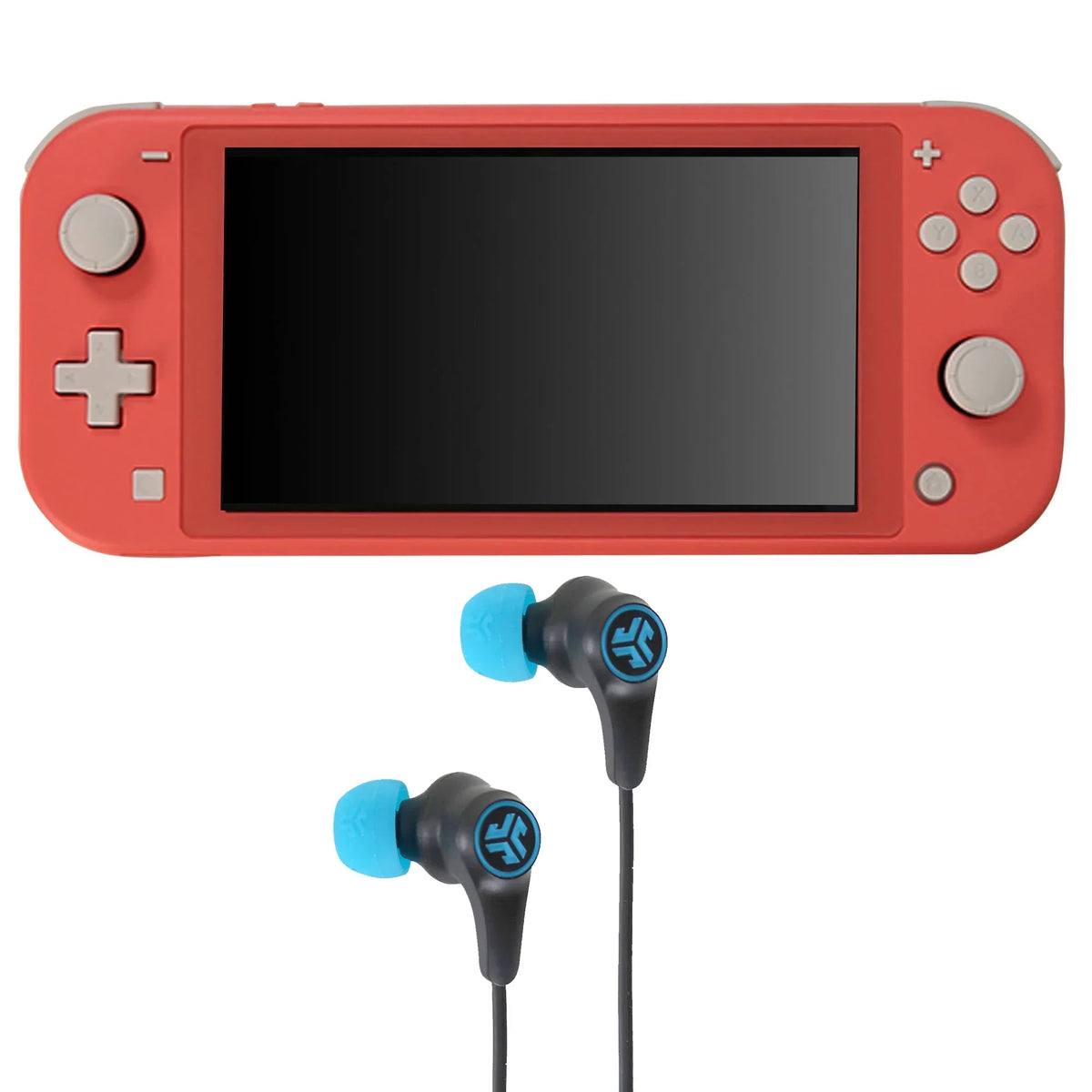 Wireless Nintendo - (Coral) with Earbuds Gaming Switch Black/Blue Play JLab Lite Bluetooth