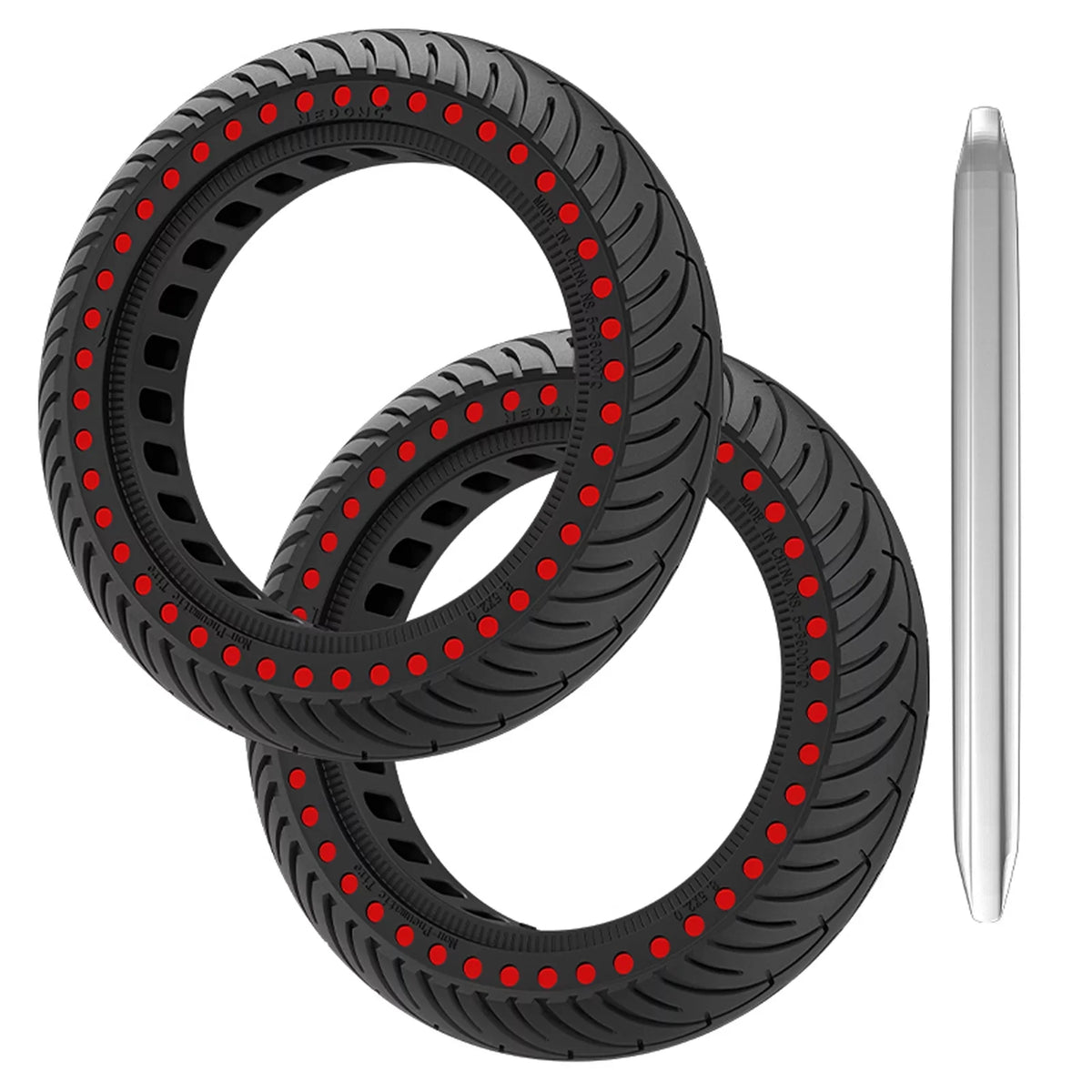for Inch proof Rubber E Mounting Tyre Tool 2pcs Tire 8.5 Puncture Tomshoo Solid M365 Set Riding with