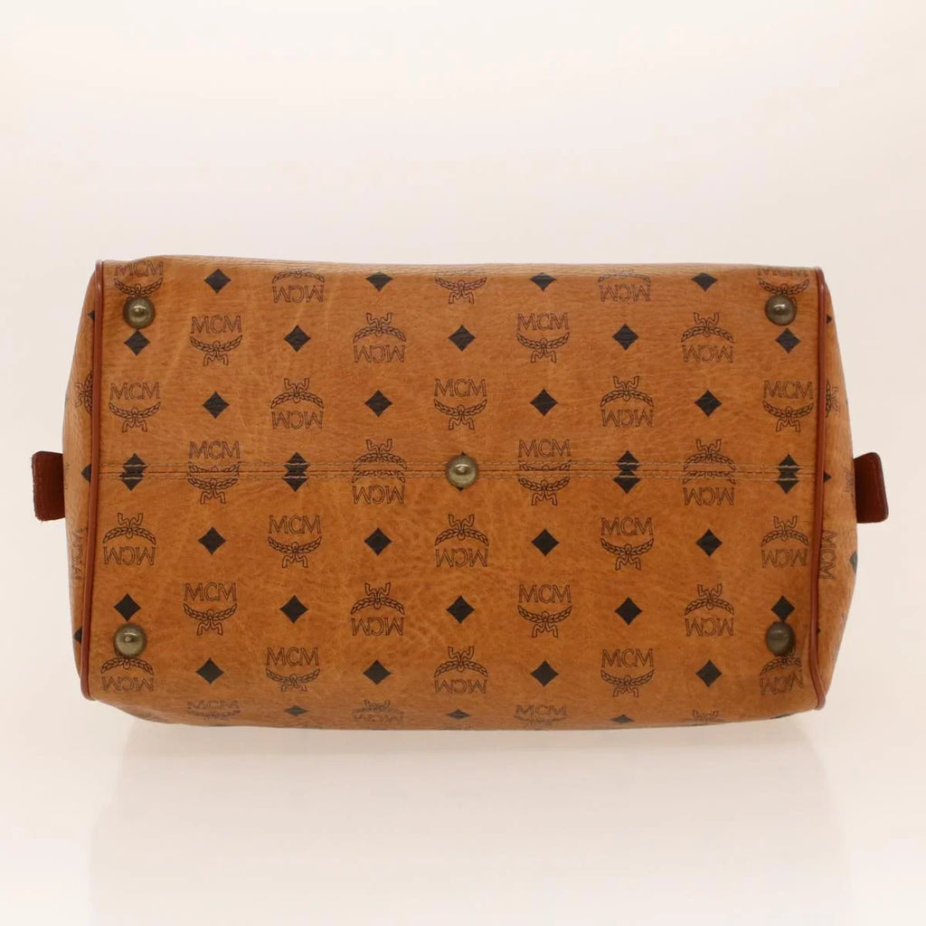 MCM Canvas Travel Visetos Bag (Pre-Owned) Brown