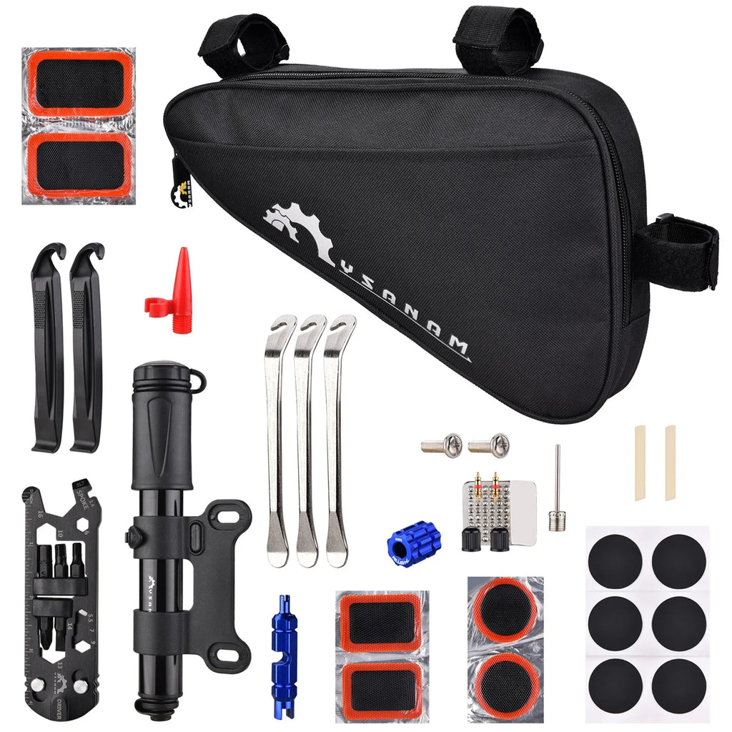 Tire Bike Kit Kit Tire Tire Portable Pump Kit Pump Tools Repair Kit Set YSANAM tool Tube Kit Tire Tools Tools Tire Tire Bike Kit Tire Tire Tire Bike Pump Pump Kit suit,Patches Tools Kit Tool