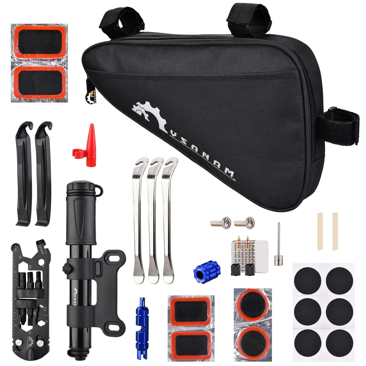 Tire Bike Kit Kit Tire Tire Portable Pump Kit Pump Tools Repair Kit Set YSANAM tool Tube Kit Tire Tools Tools Tire Tire Bike Kit Tire Tire Tire Bike Pump Pump Kit suit,Patches Tools Kit Tool