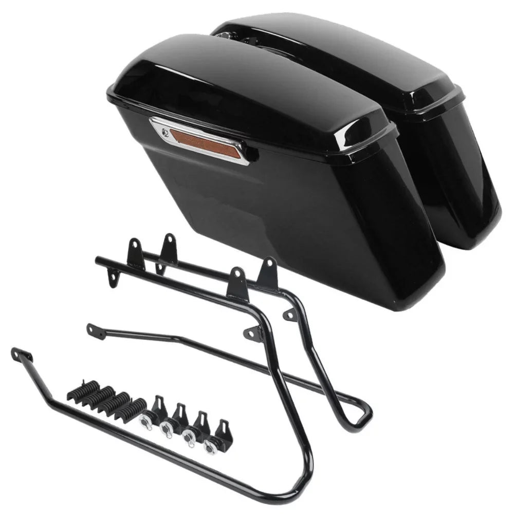 Saddlebags Brackets For FLST Saddle Harley-Davidson Bags w/ Conversion Hard