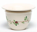 Watering, Self Violet Pot Hand - Cranberry 2pc Ceramic Painted African