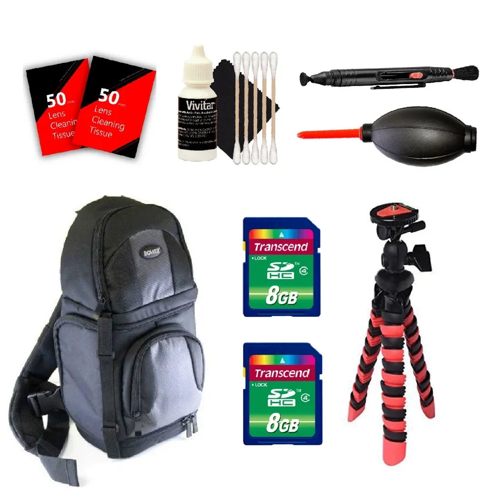 II A5000 BackPack, Cards For All A7S Flexible II Cameras Accessories, A6000 and Tripod, And A7R Cleaning Digital Alpha Memory A6500