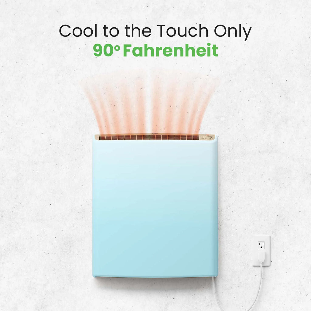 Heater Safe, Bedrooms, for Panel Thermostat Wall Garage, for Home, Protection, Comfort-Level Envi Plug-in Kitchen, Tip-Over Adjustable Efficient, Great Quiet, Electric Child Energy Bathrooms, Office,