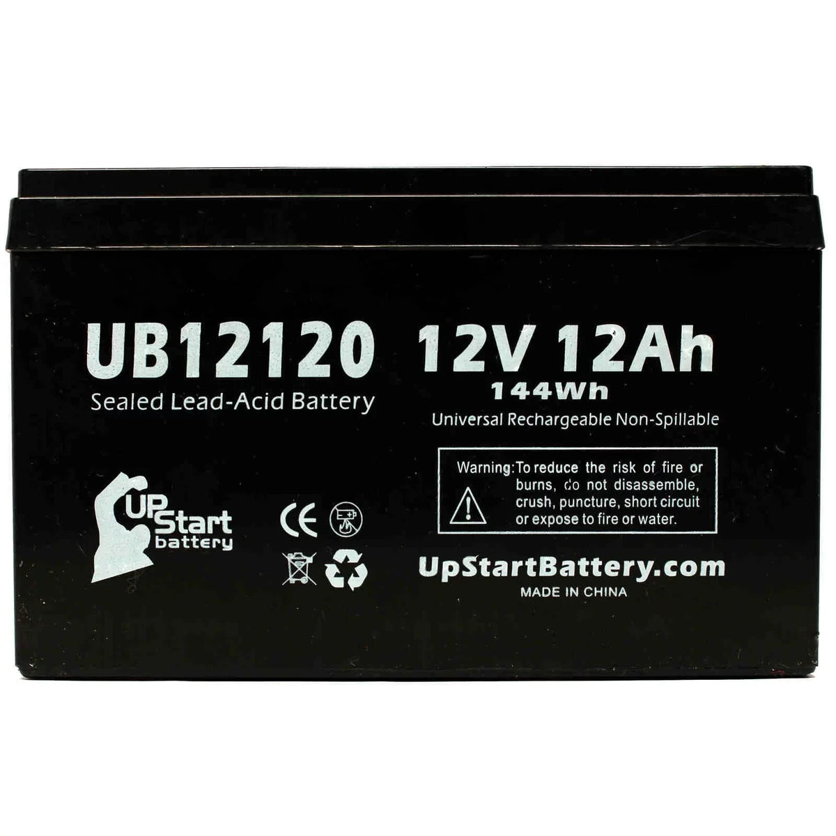 8 Pack UB12120 Acid - SeaScooter Universal F1 - SEA-DOO 4x Replacement GTI to Sealed F2 (12V, Battery 12Ah, - 12000mAh, Includes AGM, F1 Lead Terminal, Terminal SLA) Battery Adapters