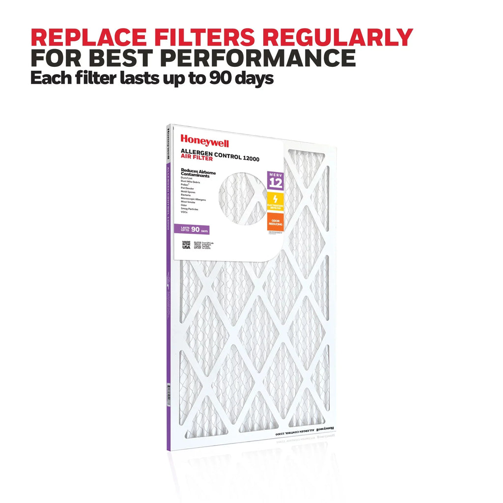 HVAC 12 Pack MERV 14x24x1 Furnace Air 12 Honeywell Filter- Pleated