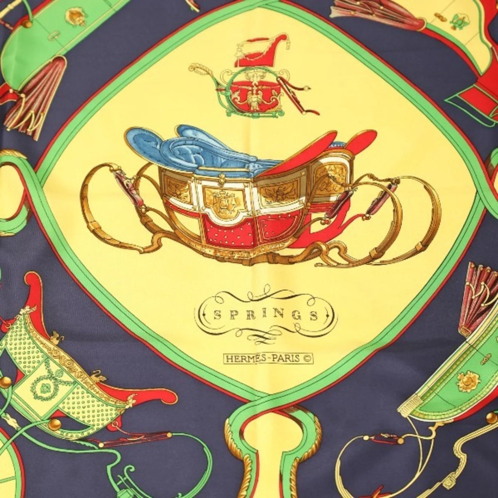 Yellow Carre90 HERMES (Good) Hermes Pre-Owned SPRINGS Scarf