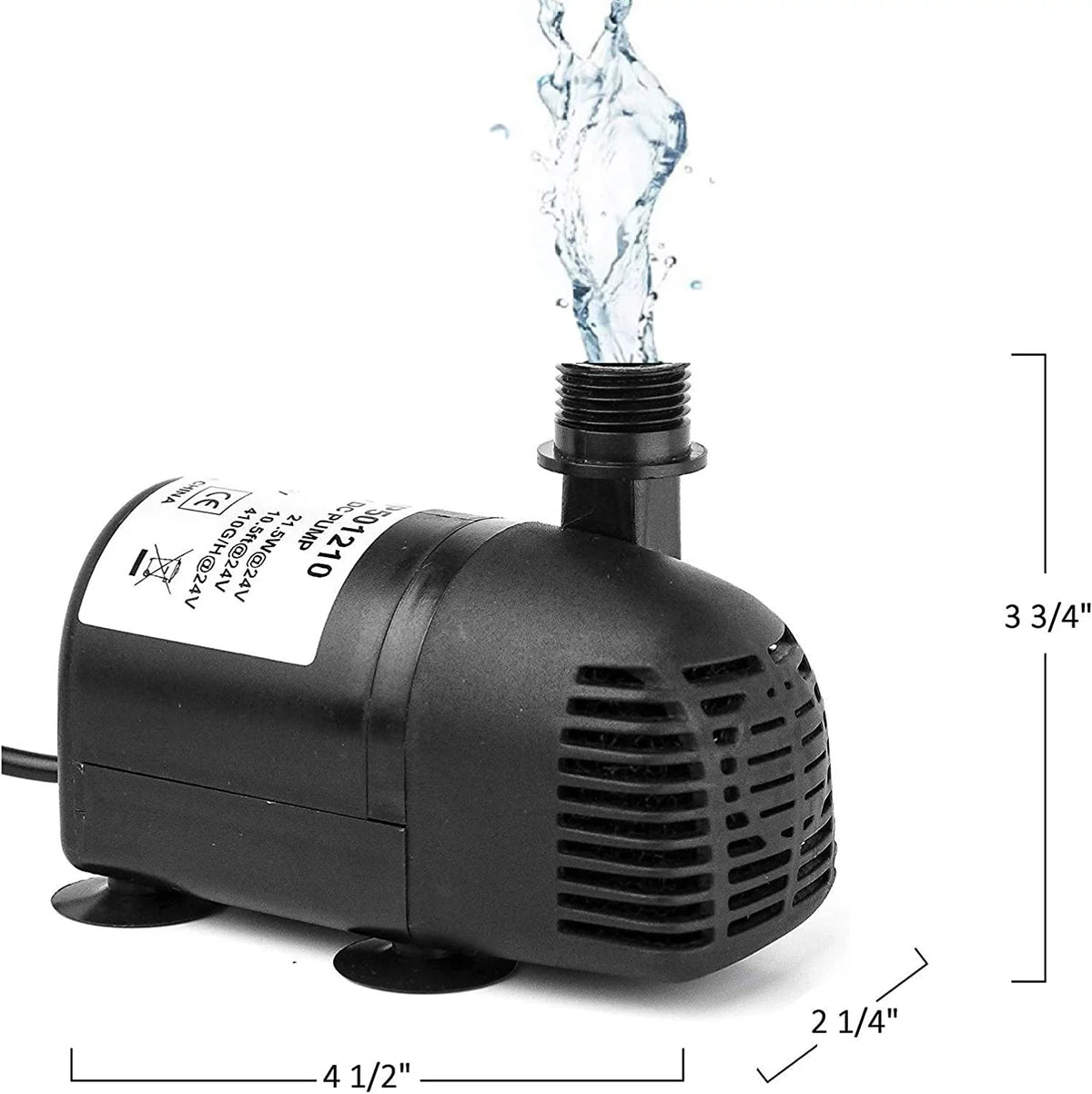 Brushless 12V Fountain, Fish for DC 24V 410GPH, 410GpH Aquarium 1 - Submersible Pond, and Pump, Solar liquid Pack