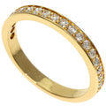 K18 Eternity Women's Cartier CARTIER Ring Pink (Good) #50 Pre-Owned Half Diamond Gold