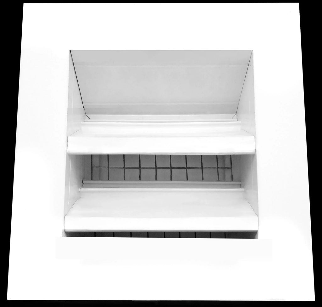 HVAC Vent with Screen White - Grille Rain 6"w 7.5”h] Waterproof Exterior - 7.5”w Dimensions x 6"h Air & Walls for Crawlspace - Mesh Aluminum [Outer Vent & X