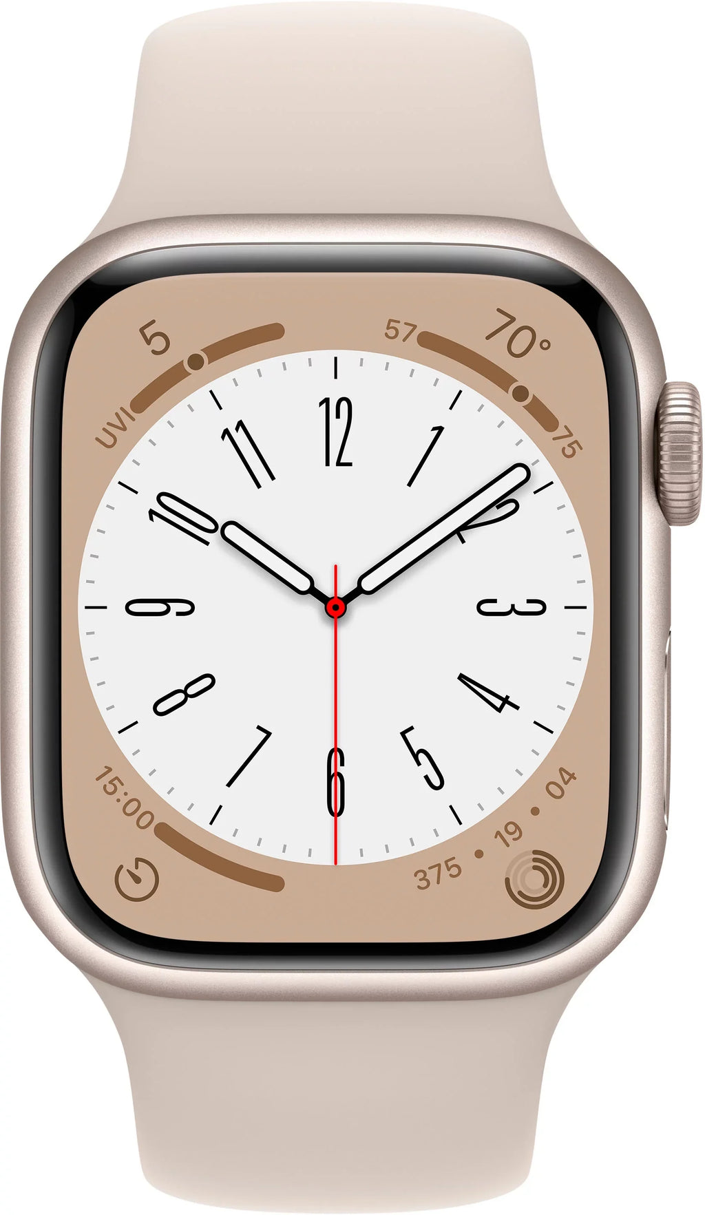 Series 3K762LL/A 8 Starlight Starlight (Refurbished) - Gen Band Sport Watch Aluminum Restored 8 41mm