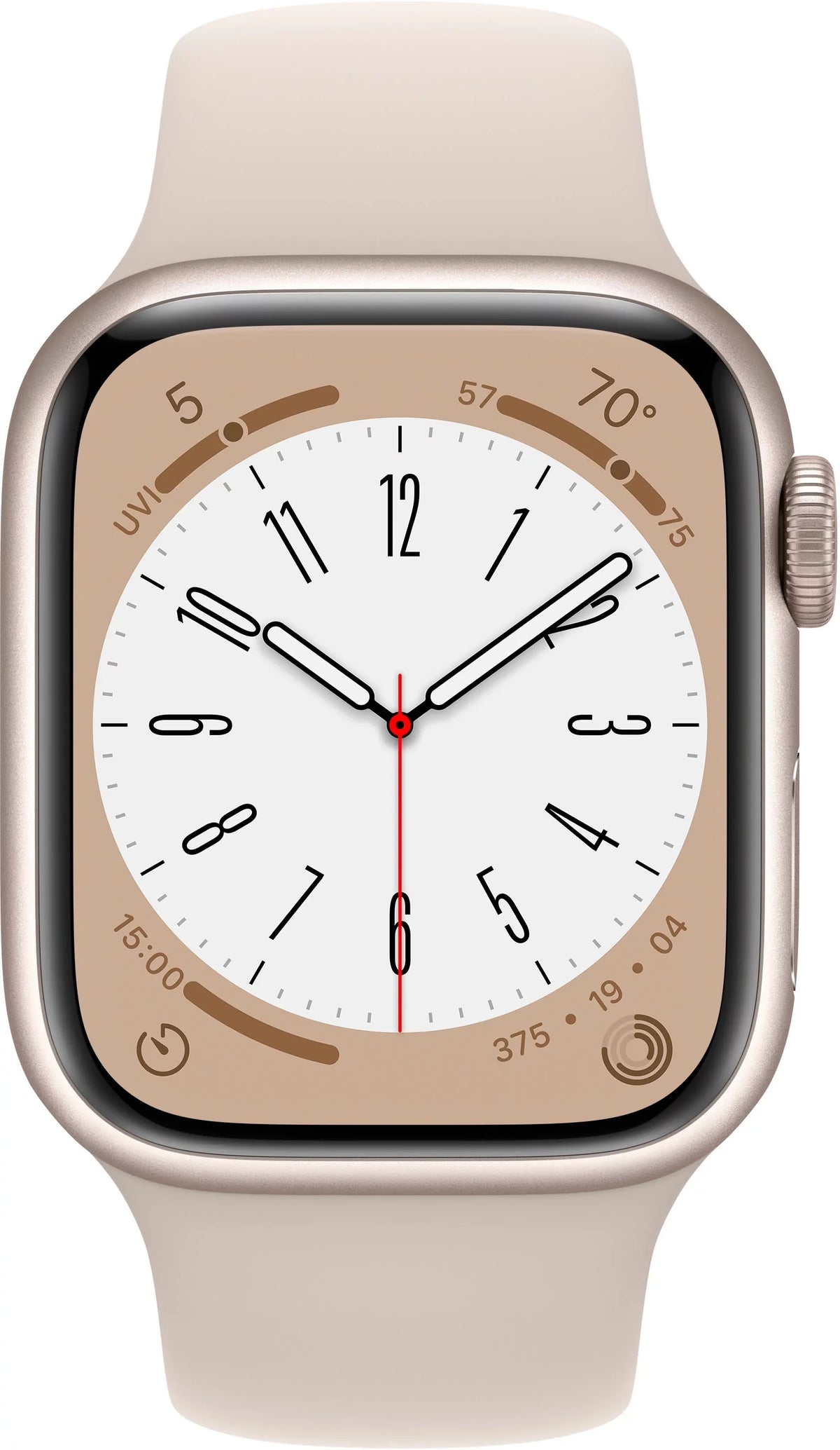 Series 3K762LL/A 8 Starlight Starlight (Refurbished) - Gen Band Sport Watch Aluminum Restored 8 41mm