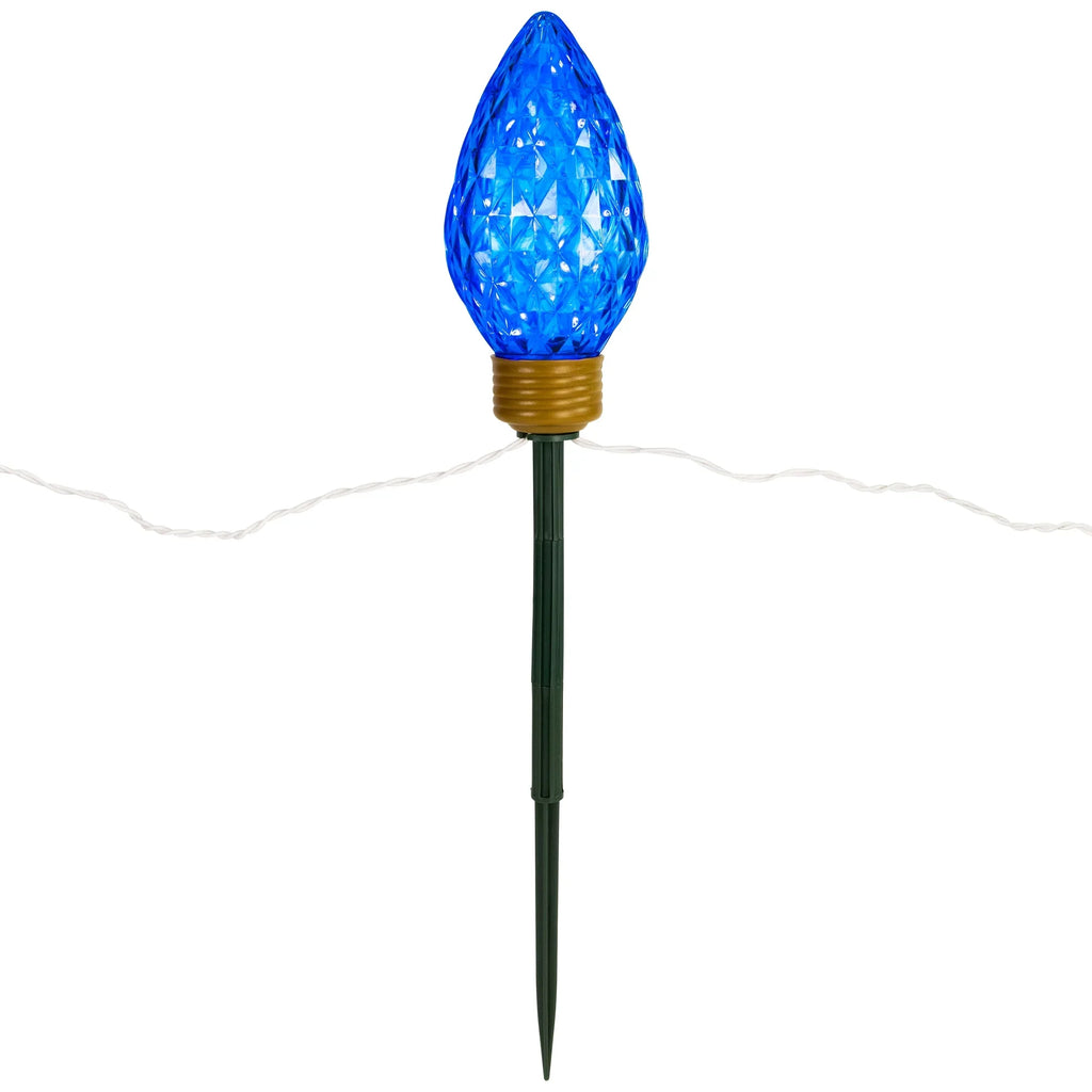Multi-Color Lawn 3ct C9 Lighted Marker 3 Northlight LED Christmas Stakes Pathway ft -