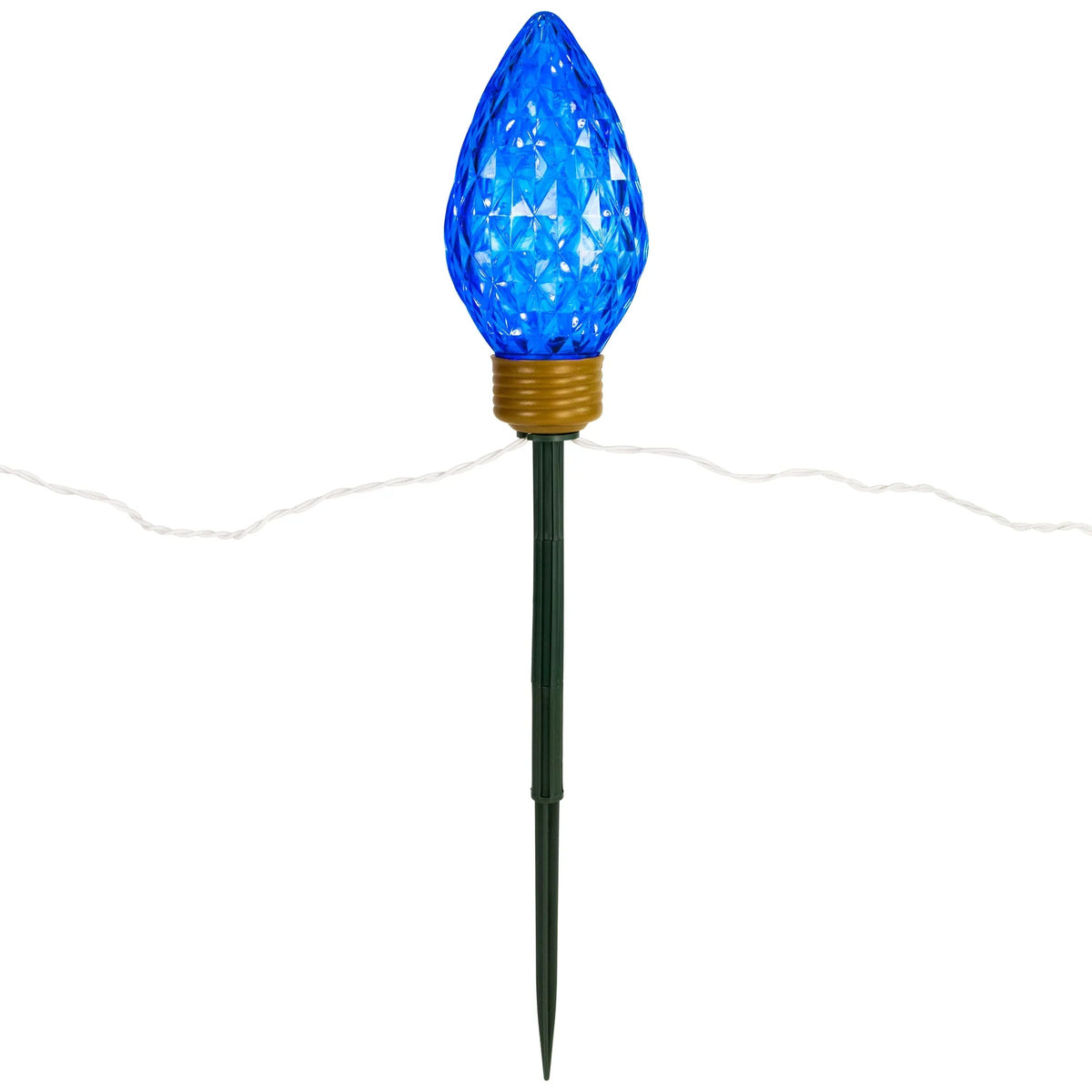 Multi-Color Lawn 3ct C9 Lighted Marker 3 Northlight LED Christmas Stakes Pathway ft -
