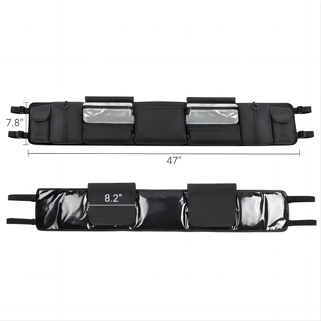 Multiple Compatible with Storage Organizer, UTV Bag Cargo MICTUNING Roll Gear Bag Rear Cage Tool Pockets