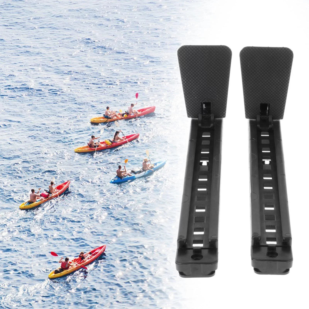 Inches Accessories Pedals Foot Replacement Kayak Kayak Pegs Black 15 Finish