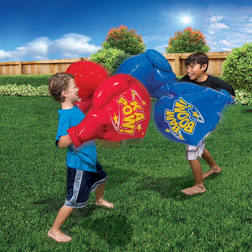 Pack Pool Splash & Bop Bumpers and Battle Banzai Gloves Inflatable Cyclone