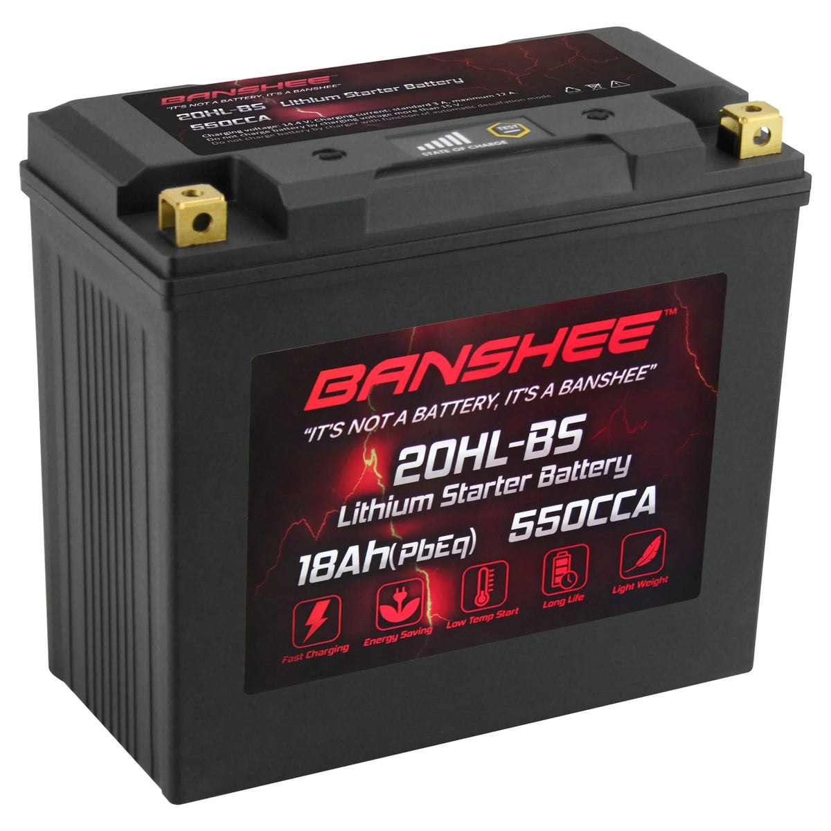 LiFePO4 2013 Renegade 800R Compatible Motorsports Battery CAN-AM to 2015 YTX20L-BS with Banshee