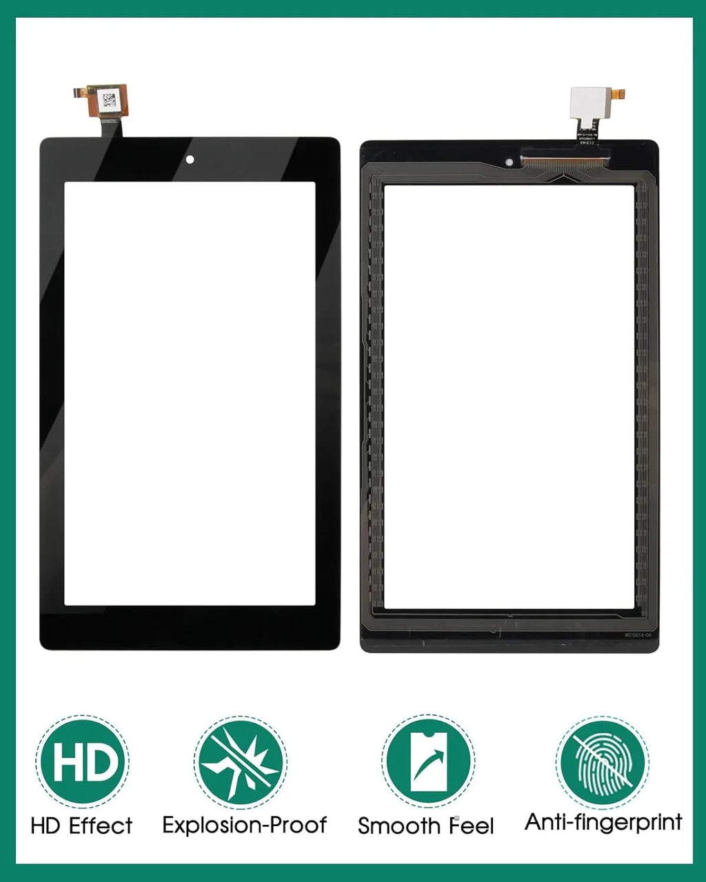 Kindle with Replacement for LCD, 7th for NO 7 Instructions(NOT Edition) 2017 Fire Part (7th Amazon 5th 2015 Touch Release SR043KL) Adhesive, NO Digitizer Screen Kids Gen, & Generation