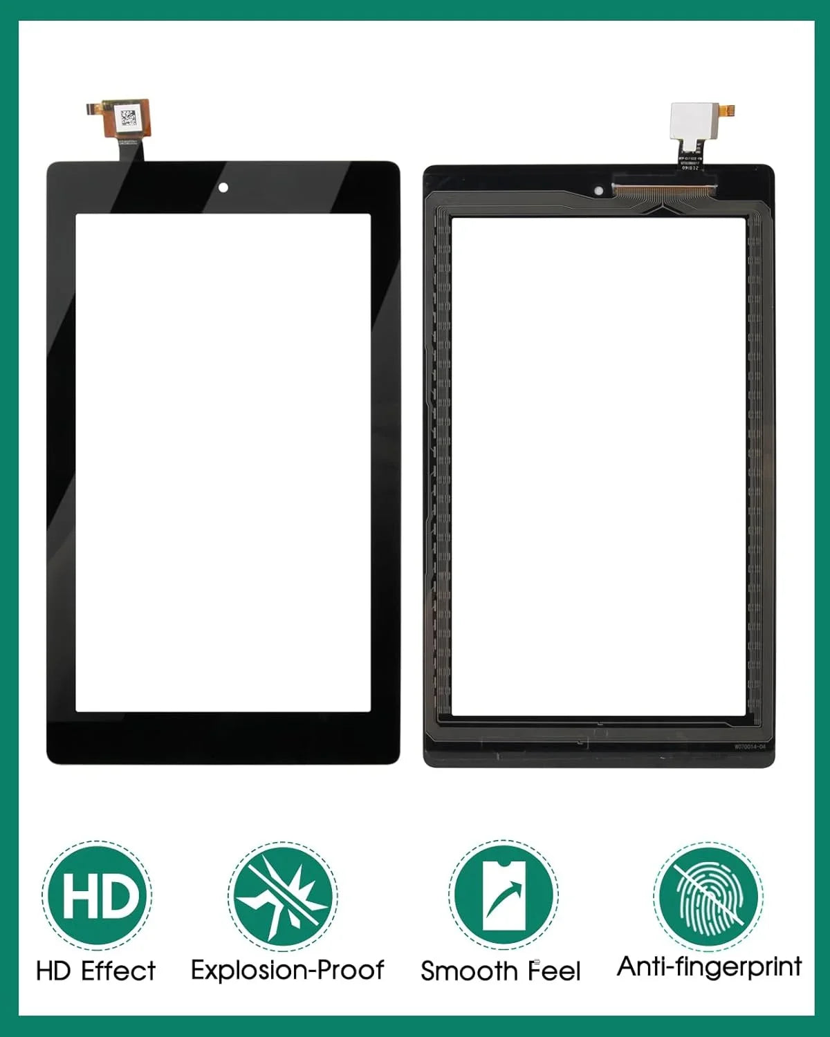 Kindle with Replacement for LCD, 7th for NO 7 Instructions(NOT Edition) 2017 Fire Part (7th Amazon 5th 2015 Touch Release SR043KL) Adhesive, NO Digitizer Screen Kids Gen, & Generation