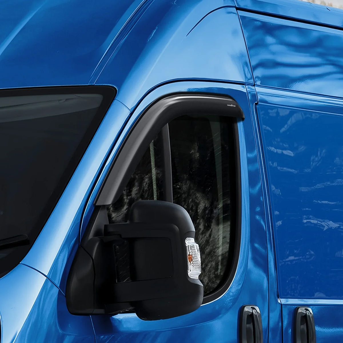 Window Car Rain 2014-2024, ProMaster 2 pcs Ram Vent Accessories, - Deflectors GY008711 Shatterproof Visors, for Visor, Window Goodyear Vent Guards, Deflector, Tape-on