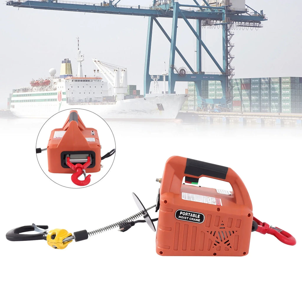Lift Remote Control Winch Wireless LBS 3-in-1 Crane 1100 110V Portable ZhdnBhnos Hoist Kit Electric