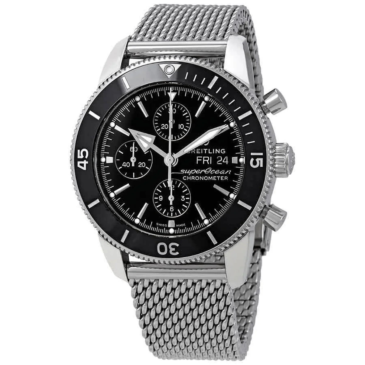 Chronograph Dial Watch Automatic Men's Heritage A13313121B1A1 Black II Breitling Superocean