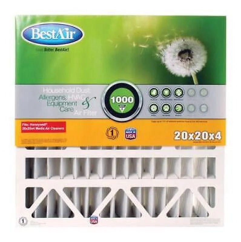 (Pack in. in. x Filter of x H in. 20 8 MERV Air 20 W BestAir 4 Pleated D 3)