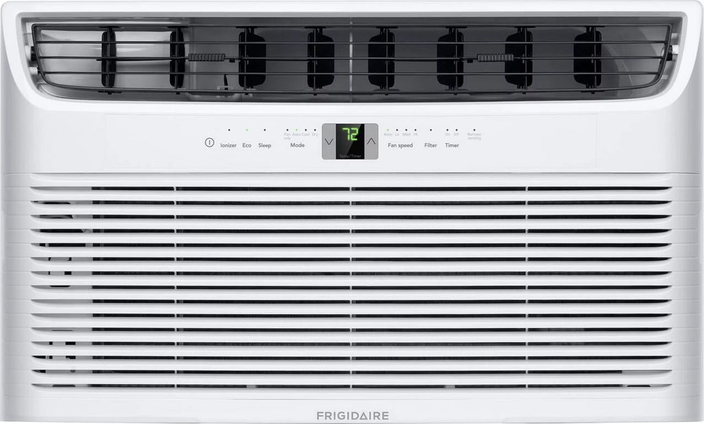 230/208 Air ft. Wall BTU, 14000 Remote, FHTC142WA2 sq. White Conditioner Frigidaire Volts, 700 Cooling
