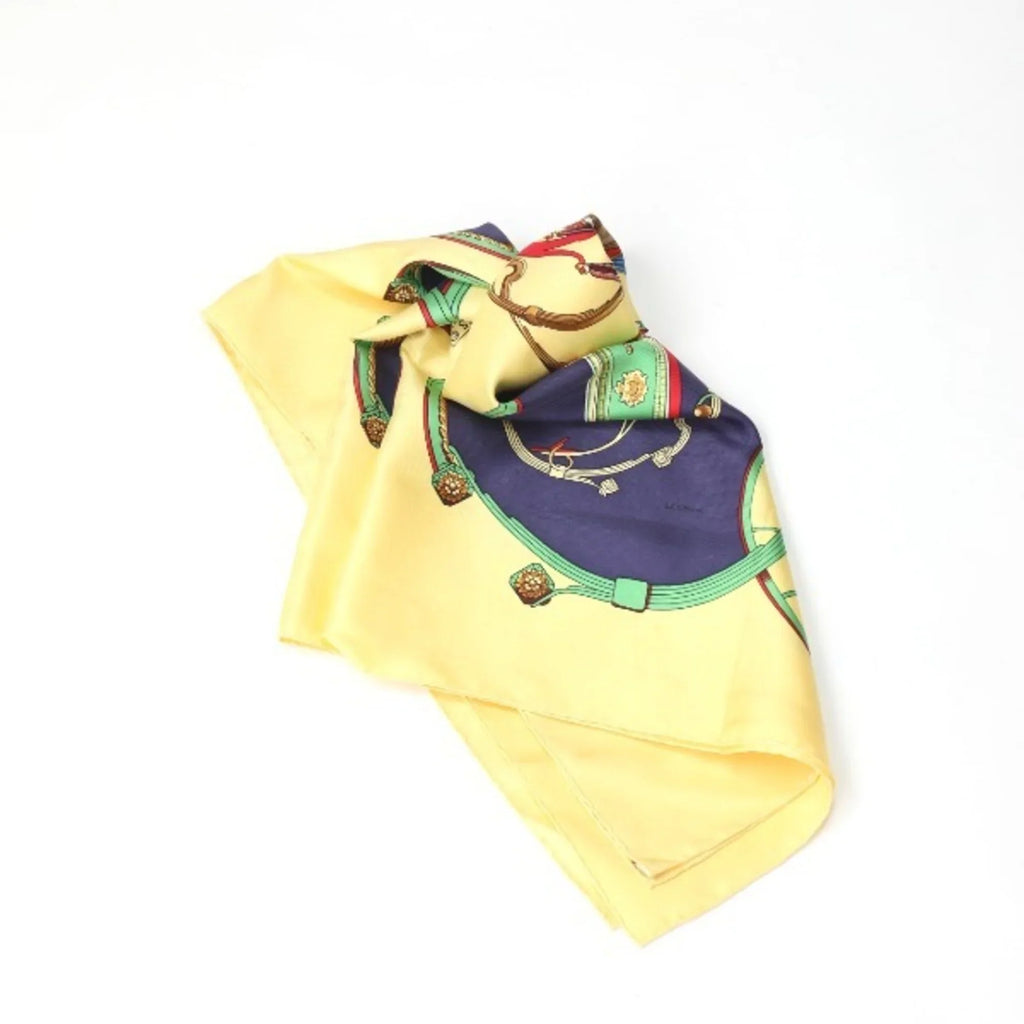 Yellow Carre90 HERMES (Good) Hermes Pre-Owned SPRINGS Scarf