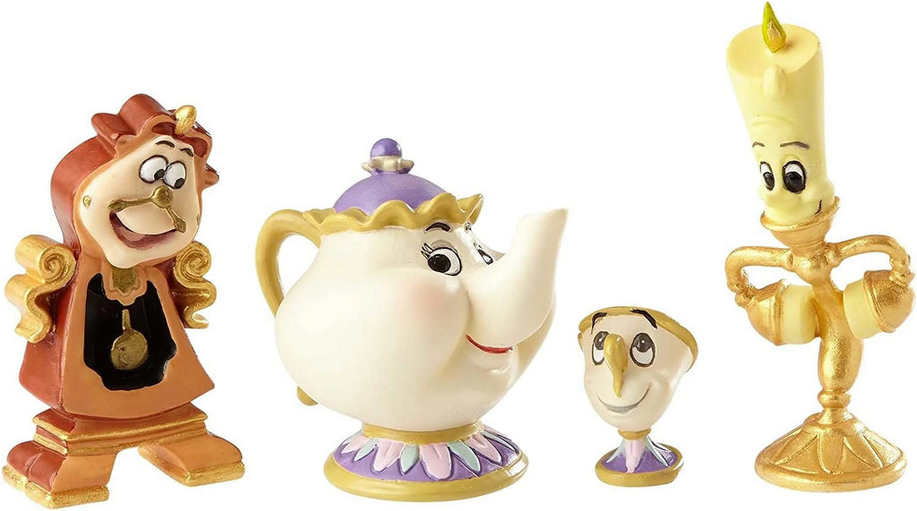 Showcase Chip Cogsworth QGM19620 Mrs. and Lumiere Disney Potts Set Figurine