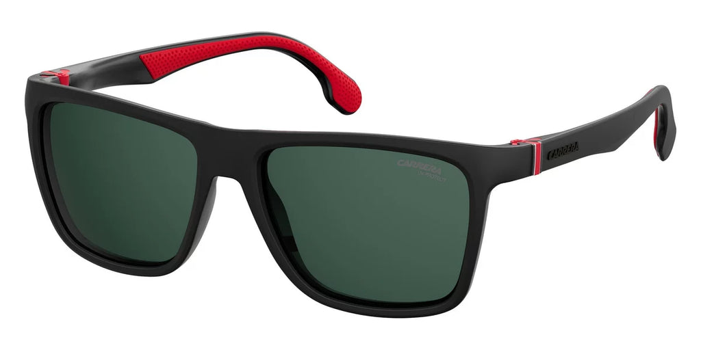 Black/Green, Carrera mm Men's Sunglasses, Square 56 CA5047/S
